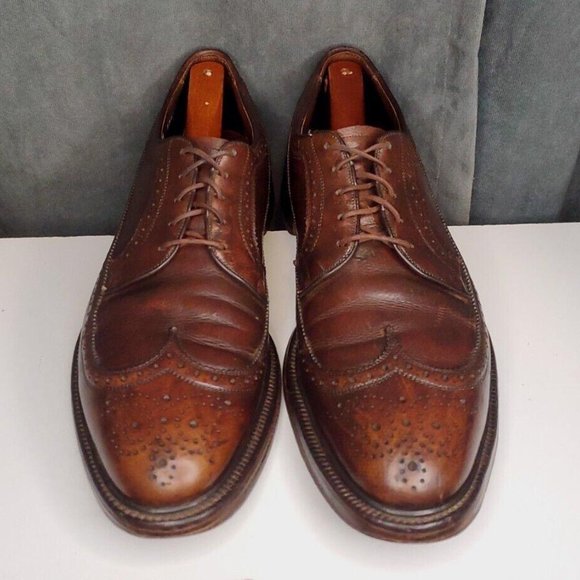 Allen Edmonds MacNeil 9157 Leather Wingtip Dress Shoe US Men's 11 AAA (Narrow) - Picture 3 of 9